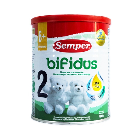 Sữa Semper Nga Bifidus số 2 - Dành cho bé 6 tháng trở lên