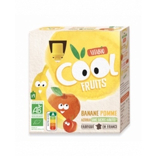Trái cây nghiền hữu cơ Vitabio Cool dạng túi cho bé từ 6 tháng