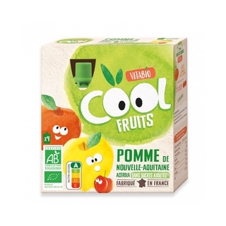 Trái cây nghiền hữu cơ Vitabio Cool dạng túi cho bé từ 6 tháng