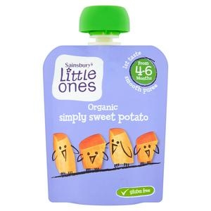 Trái cây hoa quả nghiền hữu cơ Little Ones cho bé từ 4 tháng của Anh
