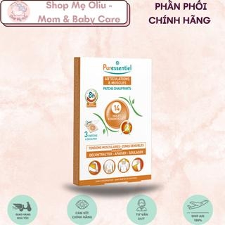 Miếng dán làm nóng giúp giãn cơ, khớp, cổ, vai, lưng Puressentiel Patchs Chauffants Articulations et Muscles hộp 3 miếng
