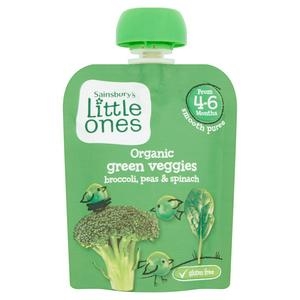 Trái cây hoa quả nghiền hữu cơ Little Ones cho bé từ 4 tháng của Anh