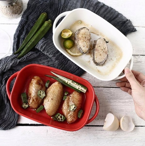 Khay gốm sứ chịu được nhiệt độ cao