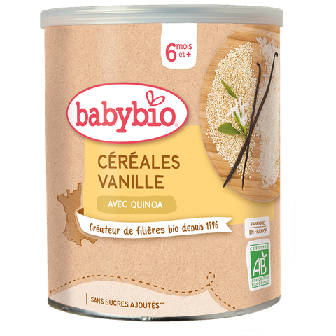 Bột lắc sữa và ăn dặm 2in1 Babybio hữu cơ