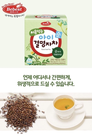 Trà lúa mạch organic Bebest cho bé từ 5 tháng