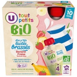 Sữa chua hữu cơ Super U dạng túi cho bé từ 10 tháng