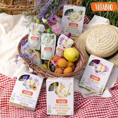 Trái cây nghiền hữu cơ Vitabio cho bé từ 6 tháng tuổi