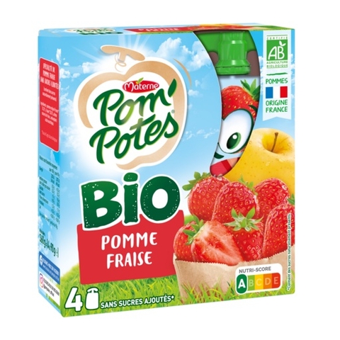 Trái cây nghiền hữu cơ Materne Pom'Potes cho bé