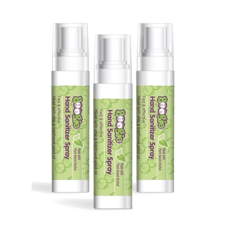 Xịt khử trùng tay/khử khuẩn tay cho bé Boogie Hand Sanitizer Spray (8,5ml x 3 chai)