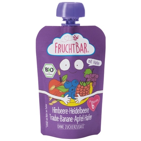 Trái cây nghiền hữu cơ Fruchtbar cho bé từ 6 tháng 100g (hàng Đức)