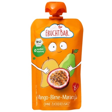 Trái cây nghiền hữu cơ Fruchtbar cho bé từ 6 tháng 100g (hàng Đức)
