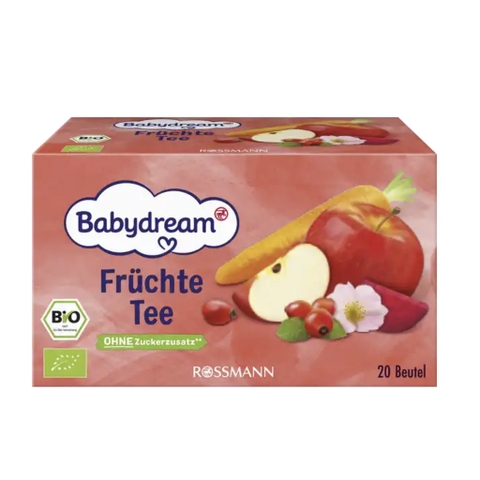 Trà túi lọc thảo mộc hữu cơ Babydream cho bé từ 6 tháng (2g x 20gói)