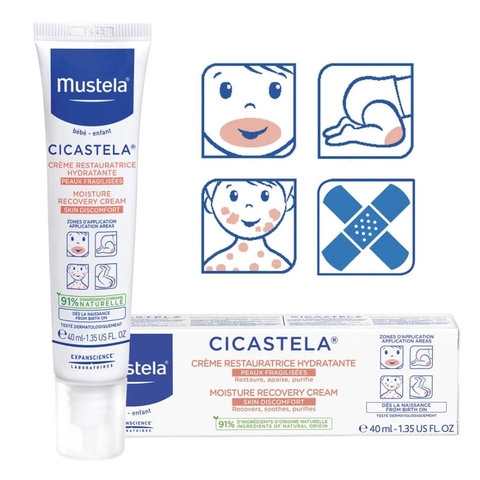 Kem dưỡng ẩm đa năng, tái tạo, phục hồi da Mustela Cicastela cho bé 40ml