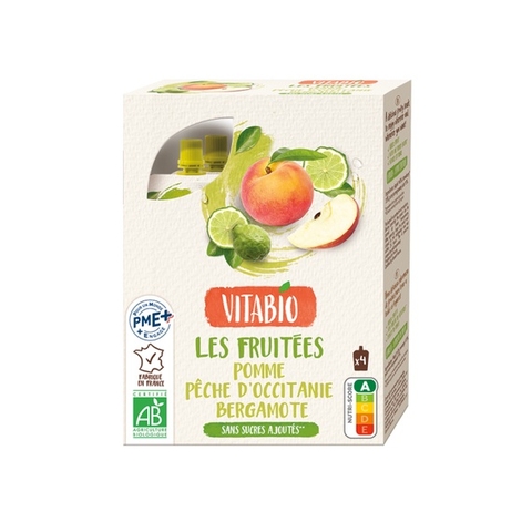 Trái cây nghiền hữu cơ Vitabio cho bé từ 6 tháng tuổi