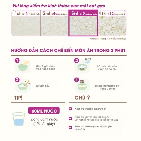 Cháo gói ăn liền hữu cơ Mizco cho bé từ 8 tháng (10g x 9 gói) - Miz & Co