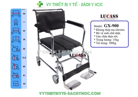 Ghế bô / xe đẩy da lucass G- 900 ( có để chân )