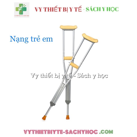 Nạng nhôm cho người thấp bé, trẻ em ( 1 đôi )