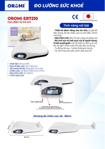 Cân Điện Tử Trẻ Em Oromi - ER7210