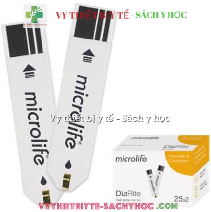 Que thử đường huyết Microlife DiaRite BGM Test (50 que)