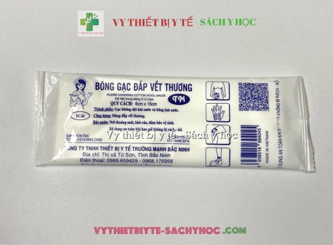 Bông gạc dắp vết thương Trường Mạnh ( 6x22cm) 1 bịch 50 cái