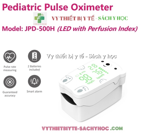 (Đo được cho trẻ em) Máy đo nồng độ oxy máu và nhịp tim Jumper JPD-500H