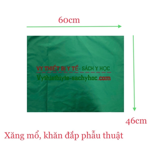 Xăng mổ, khăn đắp phẫu thuật 1 lớp 60x46cm