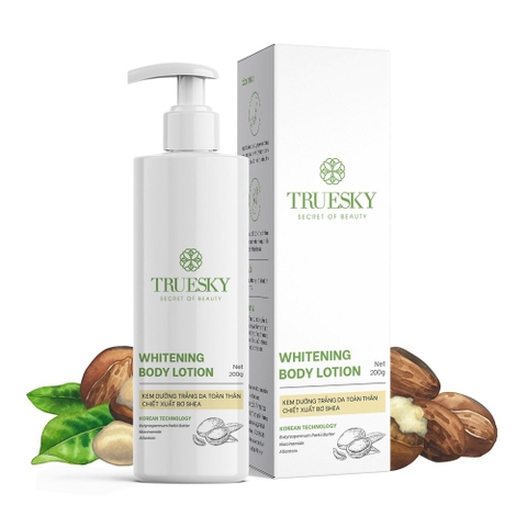 Bigsize - Kem dưỡng trắng da toàn thân Truesky Whitening Body Lotion chiết xuất bơ shea 200g