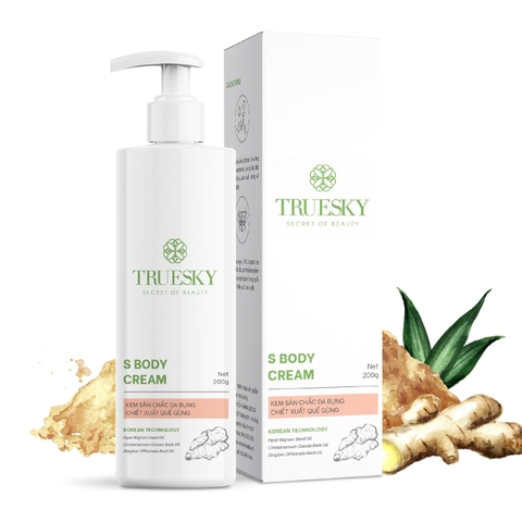 Bigsize - Kem tan mỡ bụng Truesky S Body Cream chiết xuất quế gừng an toàn và hiệu quả 200g