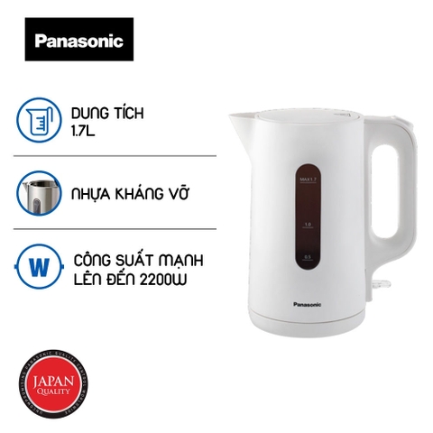 Bình siêu tốc 1,7L Panasonic NC-K101WRA công suất 2200W