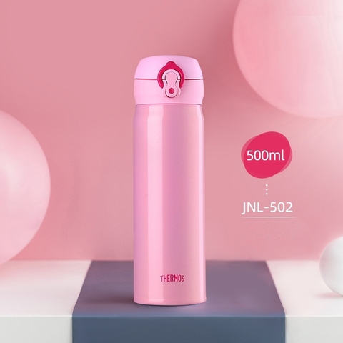 Bình giữ nhiệt Hot & Cool Thermos 500ml siêu nhẹ JNL-502 CP Hồng