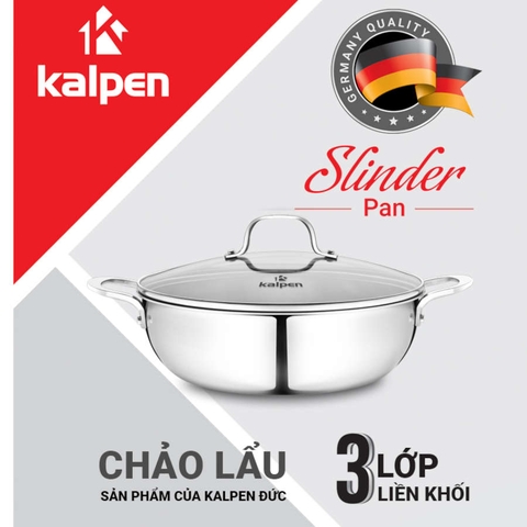 Chảo lẩu inox thân đúc đáy liền kalpen chuẩn Đức Kp-8528