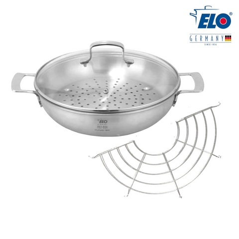 Chảo lẩu sâu lòng Inox 304 Elo Premium Multiwok 28cm đúc liền khối