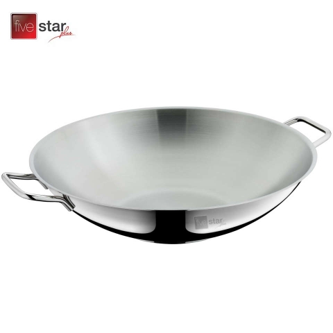 Chảo xào 2 tay cầm thân đúc đáy liền xịn đẹp Fivestar 36cm