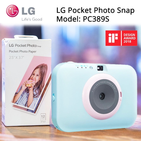 Máy ảnh chụp in liền LG Pocket Photo Snap PC389 tặng Hộp 36 tấm ảnh