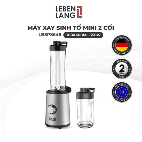 Máy xay sinh tố mini Mix&Go Lebenlang chuẩn Đức bảo hành 2 năm LBSP8648