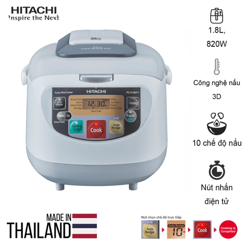 Nồi cơm điện tử Hitachi RZ-D18XFY GWH 1.8L, Made in Thailand