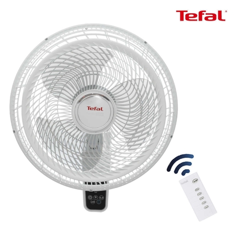 Quạt treo tường có điều khiển từ xa Tefal Turbo Life VH657690 công suất 55W