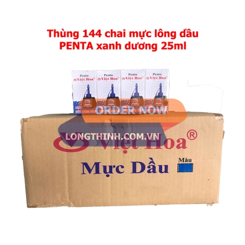 Thùng mực lông dầu Penta xanh dương