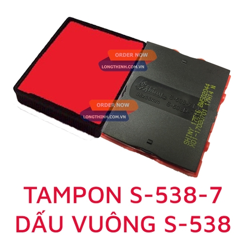 Tampon Shiny S-538-7 (dấu tròn) kích thước 38x38mm