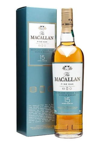 Rượu The Macallan 15yo Fine Oak Single Malt Scotch Whisky 700ml