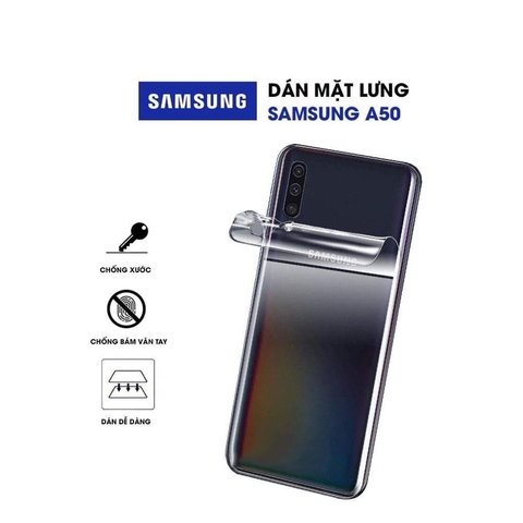 Dán PPF trong suốt chống trầy mặt lưng cho Samsung A50