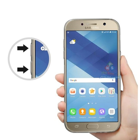 Ốp lưng Samsung Galaxy A7 2017 dẻo trong suốt Nillkin