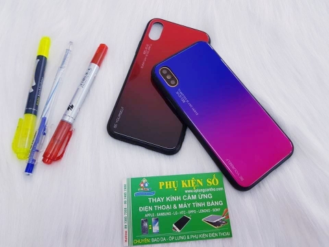 Ốp lưng kính màu Gradient tuyệt đẹp cho iPhone X/Xs