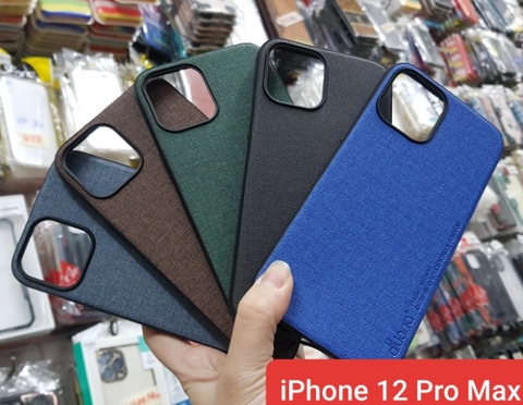 Ốp lưng dẻo vải cho iPhone 12 Pro Max