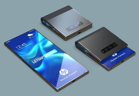 Lộ ảnh chiếc smartphone gập mới của HP có thiết kế vỏ sò