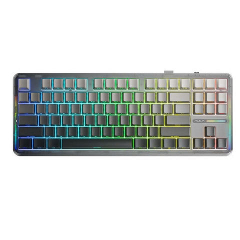 Keyboard Aula F87 Pro - LED RGB và 3 Mode (Bluetooth, Wireless & TypeC)