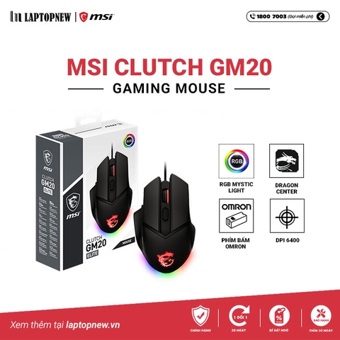 Mouse Gaming - MSI CLUTCH GM20