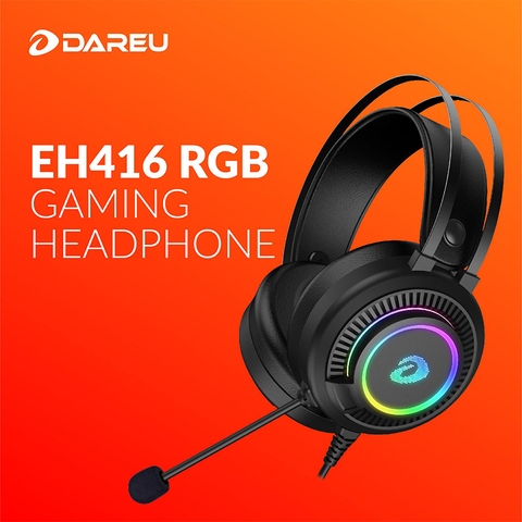 Headset Gaming EH416 with RGB led, OverEar - DAREU