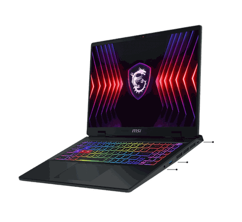 MSI Sword 16 - Cổng kết nối phải