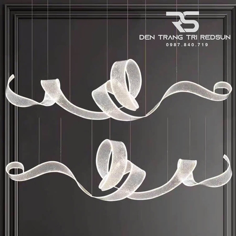 Đèn Thả Hiện Đại Dáng Dải Lụa Acrylic Kiểu Mới Phong Cách Bắc Âu DC-T104